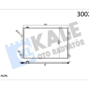 KLİMA KONDENSERİ CLIO SYMBOL 1.5 DCI 04  MEK 658x411x16