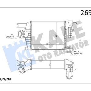 TURBO RADYATÖRÜ INTERCOOLER CLIO IV 12 CAPTUR 13 DUSTER 13 0.9TCe 1.2TCe 1.5dCi 144961381R