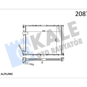 RADYATÖR AL/PL/BRZ SAFRANE 2.1/2.2/2.5 TDI