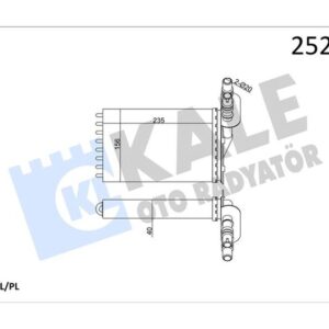 KALORİFER RADYATÖRÜ 2 SIRA AL PL CLIO II-KANGOO 98- 7701044790