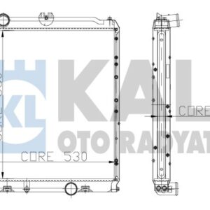 SU RADYATÖRÜ BRAZING VERSİYONU KL362660 MITSUBISHI CANTER 7.5T 2 SIRA CU PL SISTEM