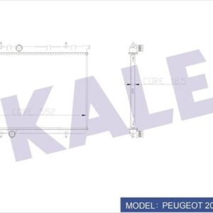 RADYATÖR 206 00 1.4İ-1.6 16V-2.0HDI 90 MEK AC KLİMASIZ 378x536x18 9835996080-1331.LS-1330.N7-1330.F4