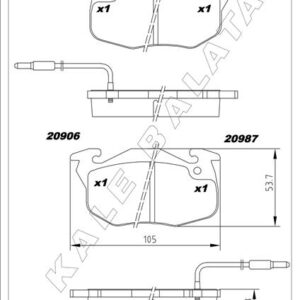 ÖN BALATA R9-R11-R19 CLIO-EXP-P106-P206 GDB327
