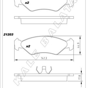 ÖN BALATA FIESTA1.0 1.3 1.4 1.8 D 95 FORD KA 1.0 1.3 96 MAZDA 121 96