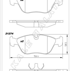 ÖN BALATA VOLVO 850 2.0 2.3 T5 2.5 91-96 S70 2.3 2.4 2.5 97-00 V70 97-00 C70 2.0T 97-02