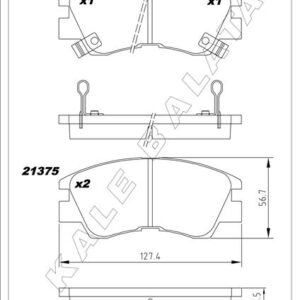 BALATA ÖN COLT-DELICA III-L200 II-L300 III-PAJERO-MONTERO-VALLEY 86-90