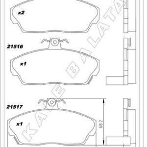 ÖN FREN BALATA HONDA CIVIC 1.6L D16 VTEC VTI 01-05 / 1.6L D16A Euro 96-99