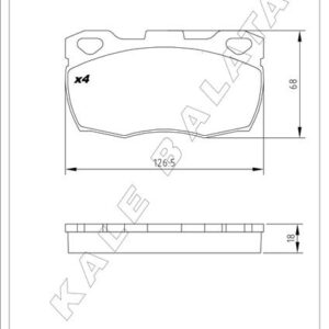 BALATA ÖN DEFENDER 110-2.5 90 TDİ 90-95