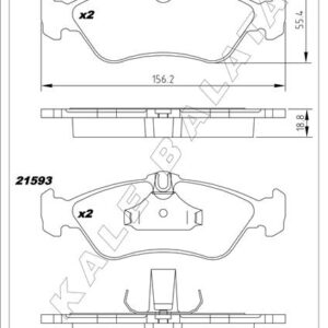 FREN BALATASI ARKA MERCEDES SPRINTER B901 B904 . VW LT 28-35-46