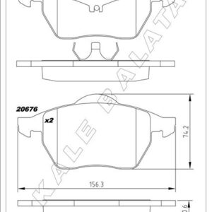 DİSK FREN BALATASI ÖN BORA 1998-2005-GOLF III-IV-NEW BEETLE 1999-2010-PASSATA3 1996-2003-TT 98-06