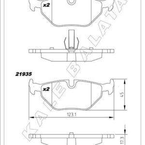 FREN BALATASI ARKA BMW E30 E36 E46 E85 E86