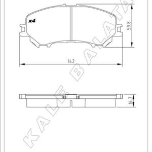 BALATA ÖN QASHQAI II SUV-X-TRAIL III-ROGUE II SUV 13 -