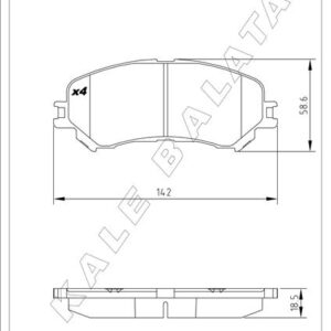 ÖN FREN BALATASI RENAULT MEGANE IV 15  SCENIC IV 16  TALISMAN 15  ESPACE V 15  1.2TCe 1.3TCe 1.5dCi 1.6dCi