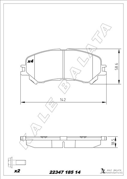 ÖN FREN BALATASI RENAULT MEGANE IV 15 SCENIC IV 16 TALISMAN 15 ESPACE V 15 1.2TCe 1.3TCe 1.5dCi 1.6dCi