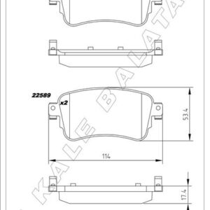 ARKA FREN BALATASI ZAFIRA LIFE 19 VIVARO C 19 JUMPY III 16 EXPERT 16 TOYOTA PROACE 16 290 mm