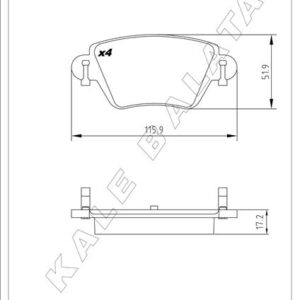 ARKA BALATA FIRST MONDEO 1.8-2.0-2.5 00-07 JAGUAR XTYPE 2.0-2.5-3.0 01-09