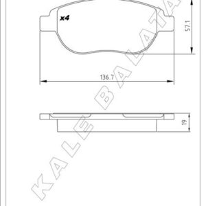 ÖN BALATA P207 06  P307 00  DOBLO 01  PARTNER 03  BERLINGO 00  C3 02  C4 04  XSARA 00