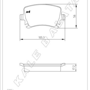 ARKA BALATA PASSAT-CC-CADDY-GOLF5-GOLF6-JETTA-A3-A6-LEON-OCTAVIA-SUPERB 04 GDB1622