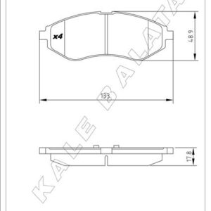 ÖN FREN BALATASI CHEVROLET AVEO 05  KALOS 02