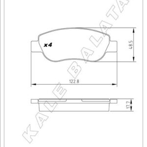 ÖN BALATA FIAT PALIO 96 1.2 1.4 RENAULT MEGANE II 02 SCENIC II 02 1.4 1.5dCi