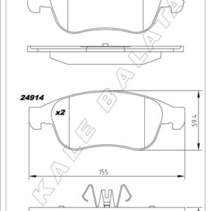 ÖN FREN BALATASI MEGANE III 09 SCENIC III 09 FLUENCE 10 DUSTER 10 LODGY 12 CAPTUR I 13 1.5 DCI 1.6 16V