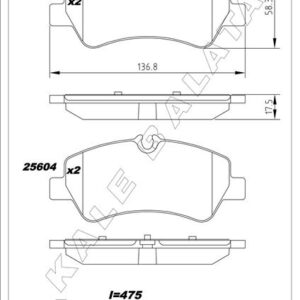 ARKA BALATA FORD TOURNEO CUSTOM-TRANSIT CUSTOM 2.2 TDCI 12 KABLOLU