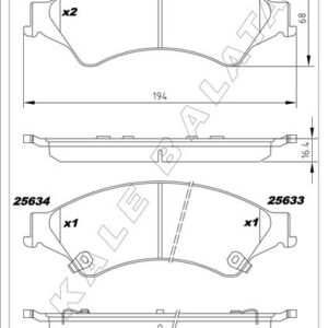 ON FREN BALATASI RANGER TKE 2.2TDCI / 3.2TDCI 4 4 12 /i
