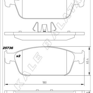 ON FREN BALATASI FOCUS III 14  C-MAX 06 11 10  03  KUGA 08  CONNECT TC7 13  MAZDA 3 03  MAZDA 5 10  VOLVO S40 04  V40 12  V50 04  C30 06  C70 05