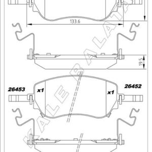 ÖN FREN BALATASI FIAT EGEA YM. 2020 AKSESUARLI