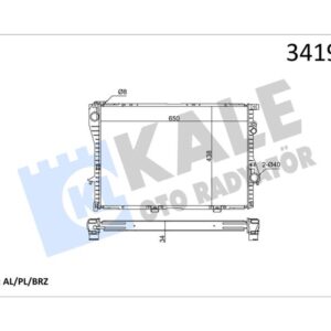 MOTOR SU RADYATORU BMW M52 M60 M62 M73 E39 E38 KLIMALI