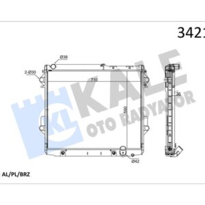 RADYATÖR TOYOTA TOYOTA LAND CRUISER AL-PL-BRZ 1640051040