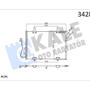 KLİMA KONDENSERİ CLIO II 1.1-1.2-1.4-1.6-1.9 16V 98