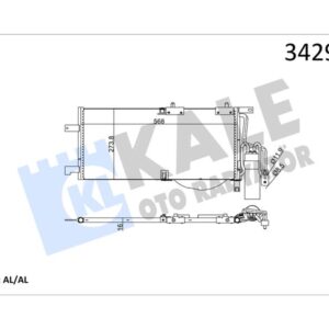 KLİMA KONDENSERİ OPEL COMBO TOUR-BOX-CORSA C AL-AL