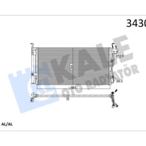 KLİMA KONDENSERİ HYUNDAI SONATA IV-XG AL-AL