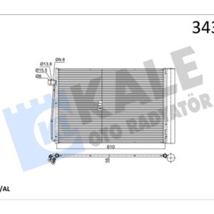 KLIMA RADYATORU BMW M54 N62 N73 E60 E65 E63 E64 64509122825