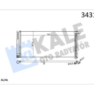 KLİMA KONDENSERİ PORSCHE PANAMERA AL-AL 97057311100