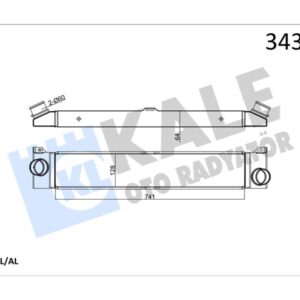 TURBO RADYATÖRÜ INTERCOOLER DUCATO-BOXER-JUMPER 2.2-2.3-3.0 D 06 740x127x50 1340763080-0384.K1