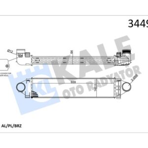 TURBO RADYATORU 224DT DISCOVERY SPORT L550 14 FREELANDER 2 L359 06 14 R.R EVOQUE L538 11 19 2.0ST FORD FOCUS 2 FOCUS 3 LR020401-LR031466-6G919L440CA
