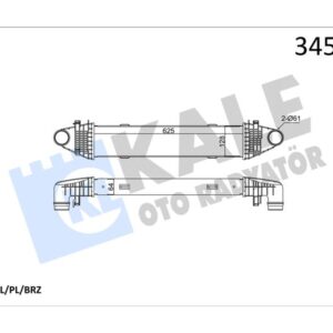 TURBOSARJ RADYATORU MERCEDES W204 S204 C204 W212 C207 R172 A2045000100