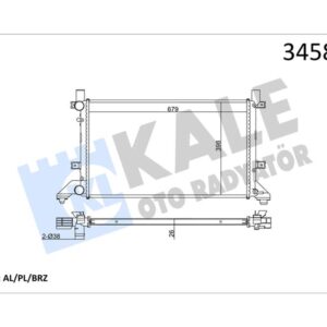 RADYATÖR LT28-35-LT28-46 2.5TDI-2.8TDI AC KLİMASIZ MEK 679x399x26 AL/PL/BRZ