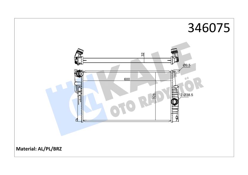 MOTOR SU RADYATORU BMW N13 N47 N B37 B47 F20 F30 F32 F34 I3 17117600511