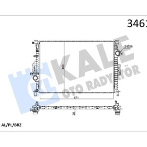 MOTOR SU RADYATORU FOCUS III 11 KUGA 1.6 ECO 2.0TDCI 11 MONDEO IV 1.6TI 1.8TDCI - 2.0TDCI 07 VOLVO S60 II D2-T3-T4 15 18 S80 II 10 15 V40 10 15 V60 I