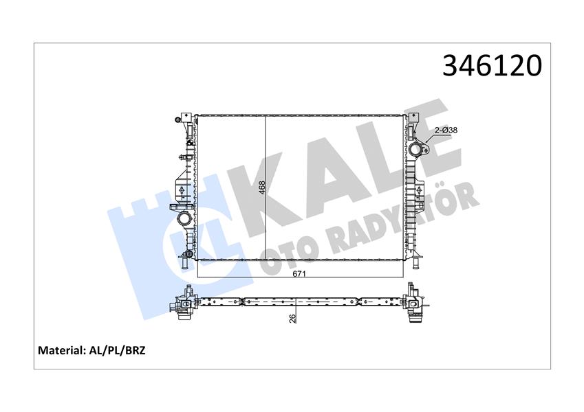 MOTOR SU RADYATORU FOCUS III 11 KUGA 1.6 ECO 2.0TDCI 11 MONDEO IV 1.6TI 1.8TDCI - 2.0TDCI 07 VOLVO S60 II D2-T3-T4 15 18 S80 II 10 15 V40 10 15 V60 I