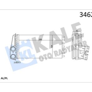 KALORİFER RADYATÖRÜ 307 00 249x141x42 6448.K3