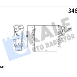 KALORİFER RADYATÖRÜ LOGAN 05 DUSTER 10 SANDERO 10 170x158 6001547484