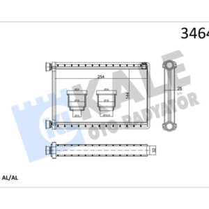 KALORIFER RADYATORU BMW E87 E90 F26 F25 E84 E92 E91 E81 64119123506