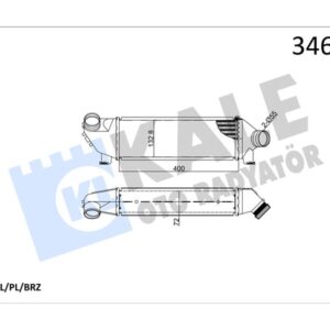 TURBO RADYATÖRÜ FORD TRANSİT 01  2.0 TDCİ ÖNDEN ÇEKER