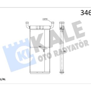 KALORIFER RADYATORU MERCEDES SPRINTER B906 . VW CRAFTER 30-35-50 A0038358901-2E0819017C