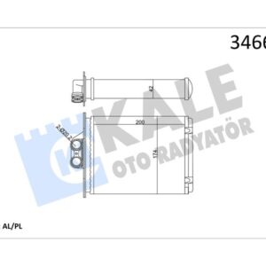 KALORİFER RADYATÖRÜ VECTRA B 96-02 250x182 1618049-1618110-90512200