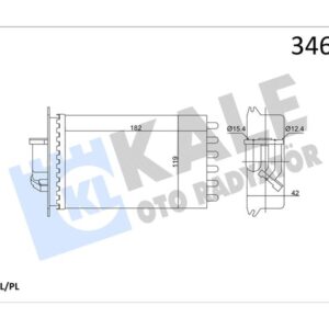 KALORIFER RADYATORU ARKA MERCEDES S-CLASS W140 91 98 A1408300661